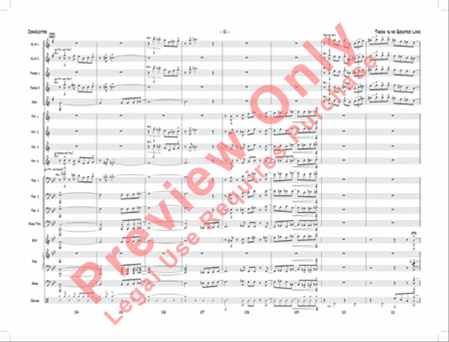 There Is No Greater Love Jazz Ensemble scores gallery preview page 18