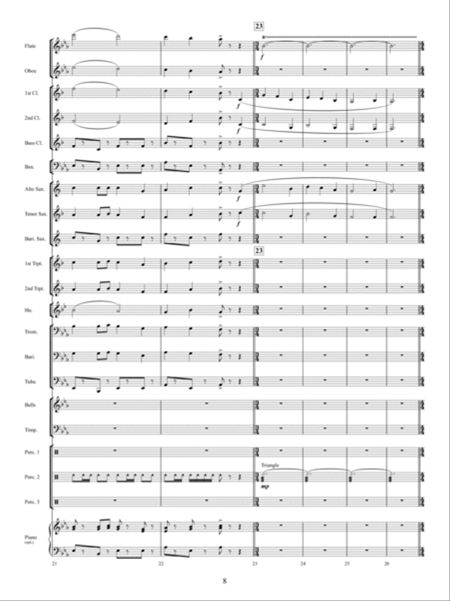 The Twelve Songs of Christmas Concert Band scores gallery preview page 7