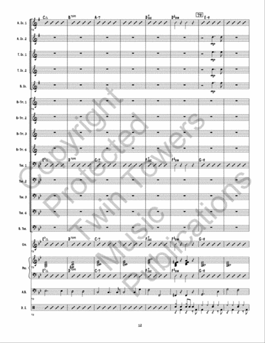 Caramel Macchiato Caramel Macchiato Jazz Ensemble scores gallery preview page 13
