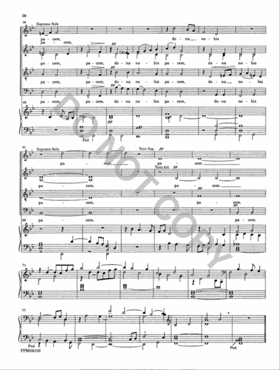 Missa Matris Dei 4-Part scores gallery preview page 37