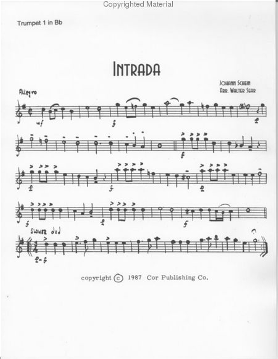 Intrada (Sear) Intrada (Sear) Brass Quintet scores gallery preview page 2