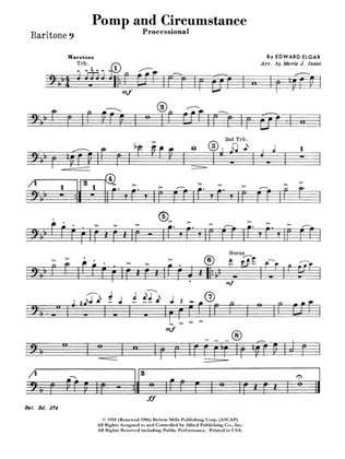 Pomp and Circumstance, Op. 39, No. 1 (Processional): Baritone B.C.