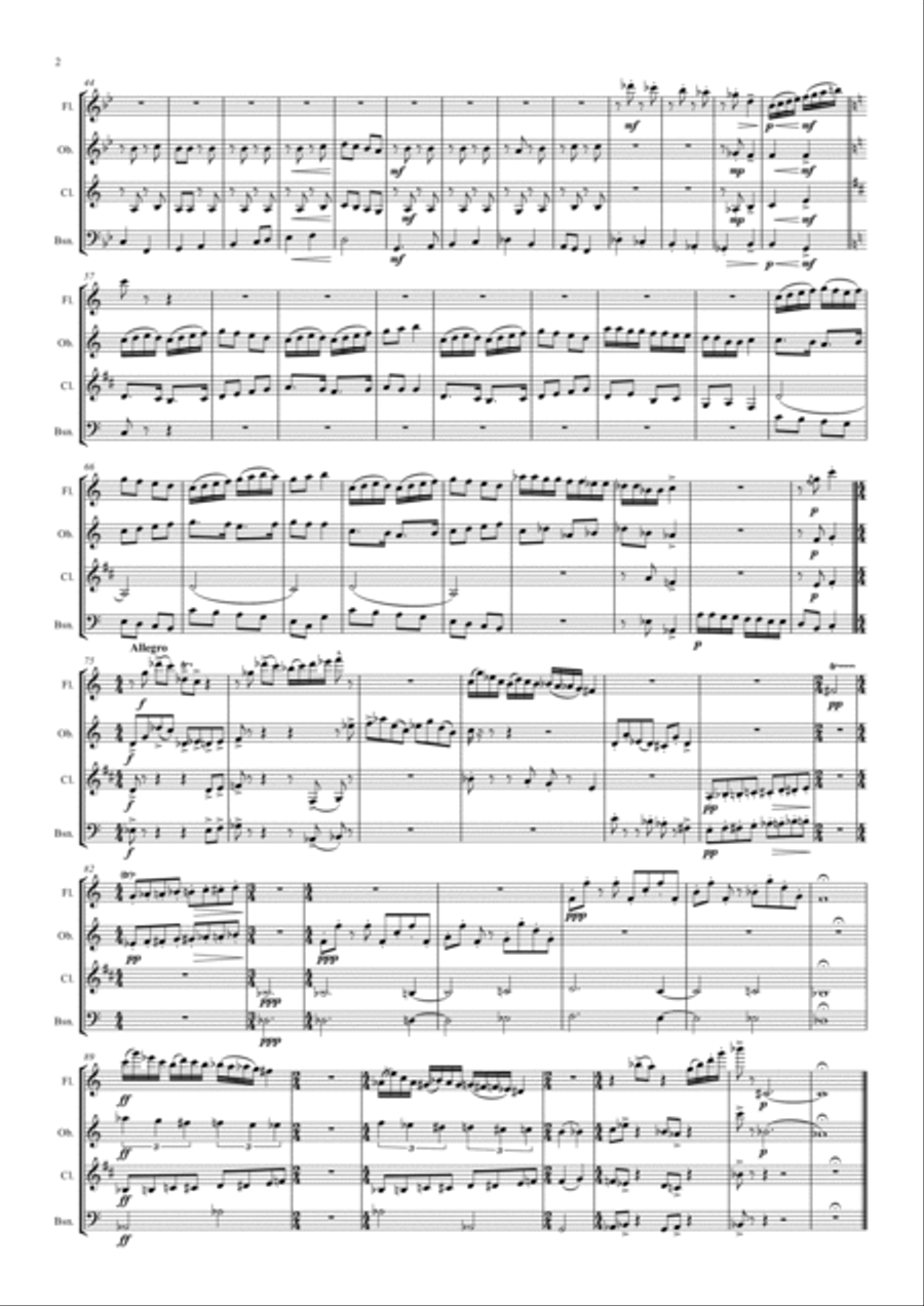 A Hampshire Portrait A Hampshire Portrait Woodwind Quartet scores gallery preview page 2
