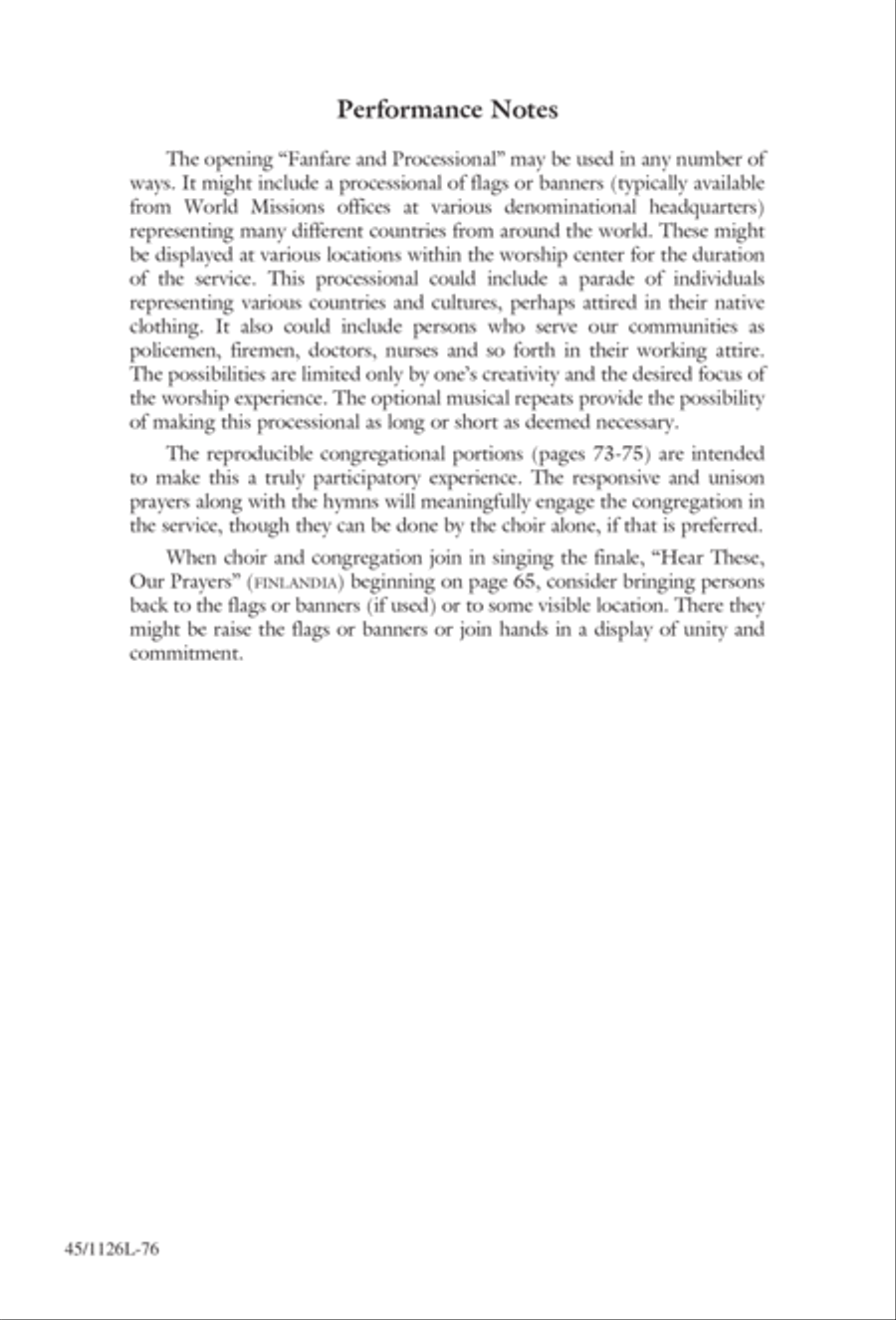 Prayers for the Nations 4-Part scores gallery preview page 77