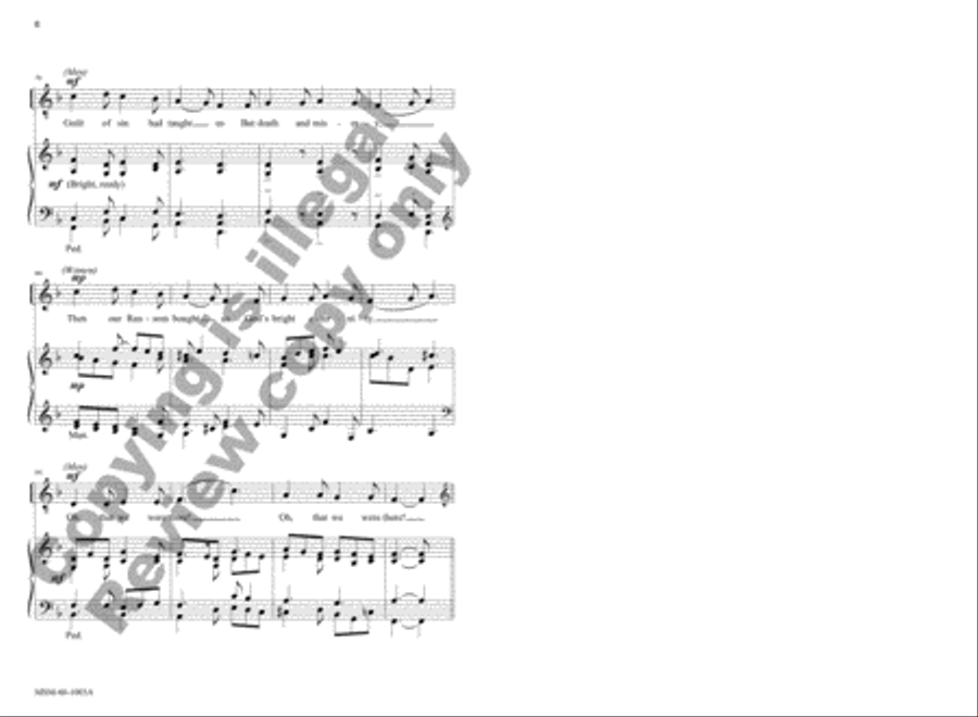 Now Sing We, Now Rejoice (Choral Score) 4-Part scores gallery preview page 6