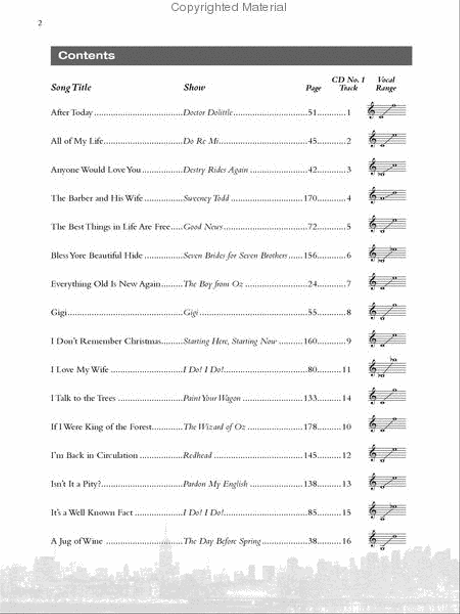 Singer's Library of Musical Theatre - Vol. 2 Voice scores gallery preview page 2