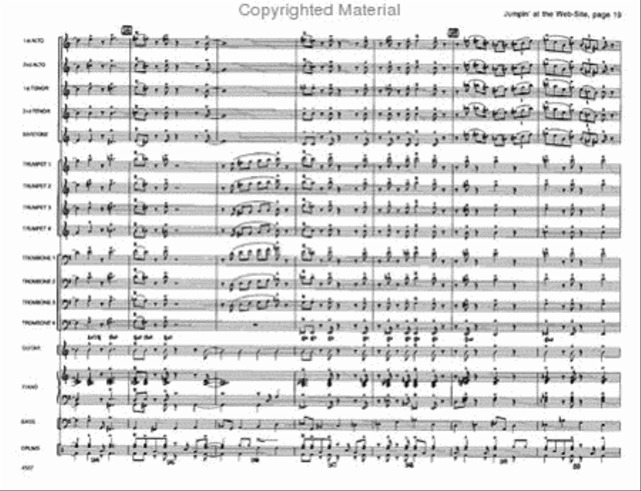 Jumpin' At the Website Jazz Ensemble scores gallery preview page 19