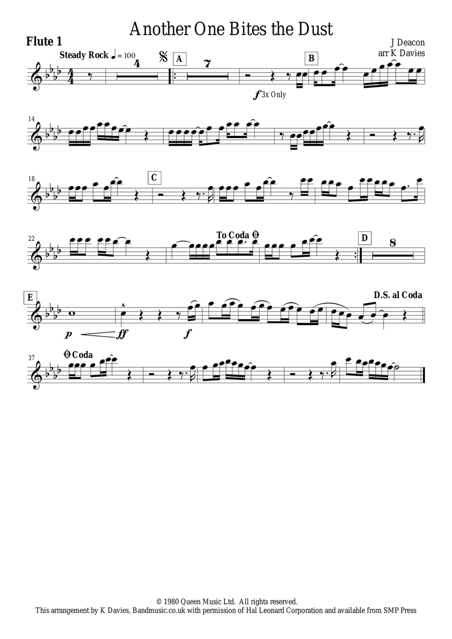 Another One Bites The Dust Large Ensemble scores gallery preview page 4