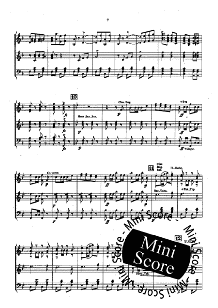 Der Bettelstudent Concert Band scores gallery preview page 9