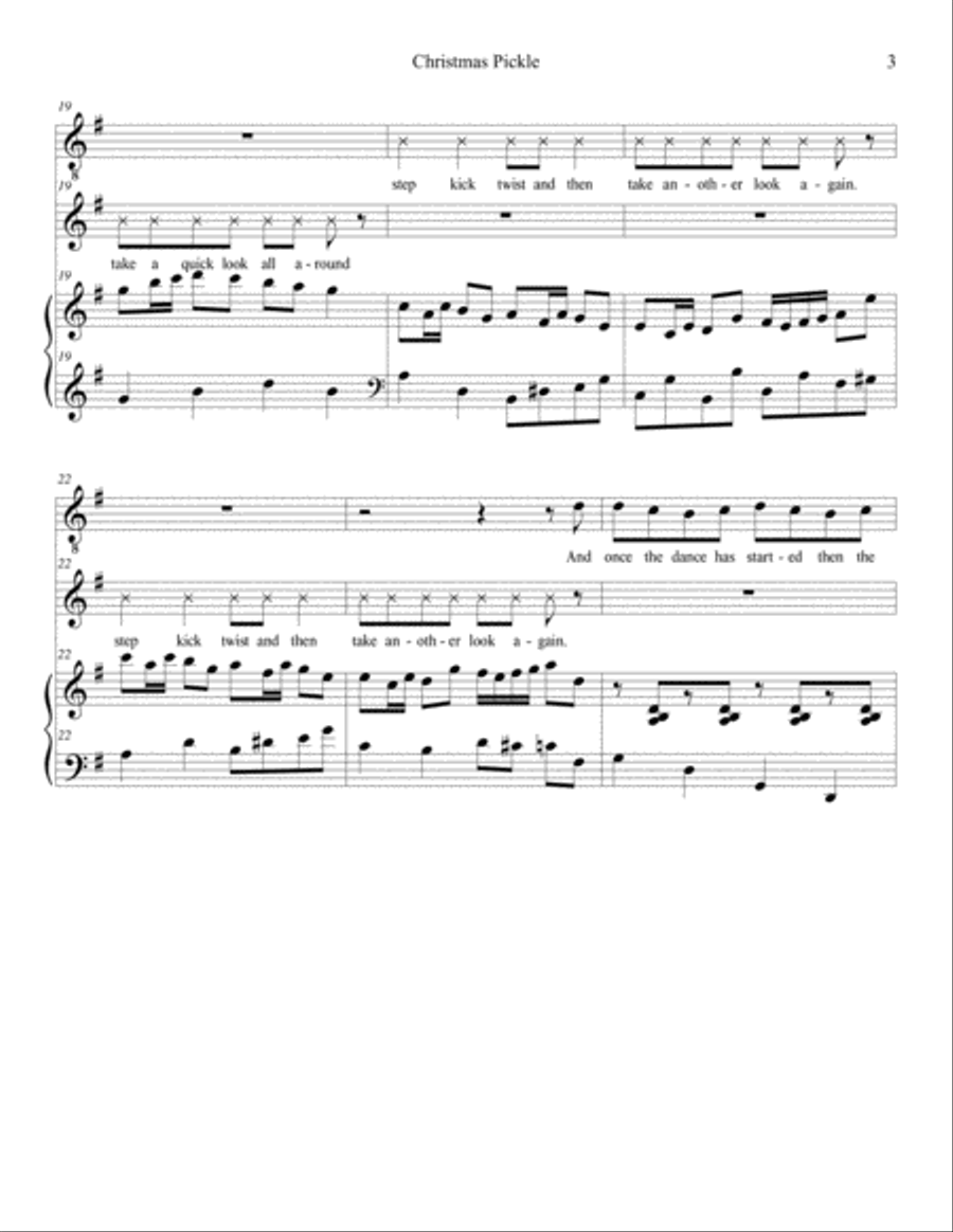 Christmas Pickle Voice Solo scores gallery preview page 3