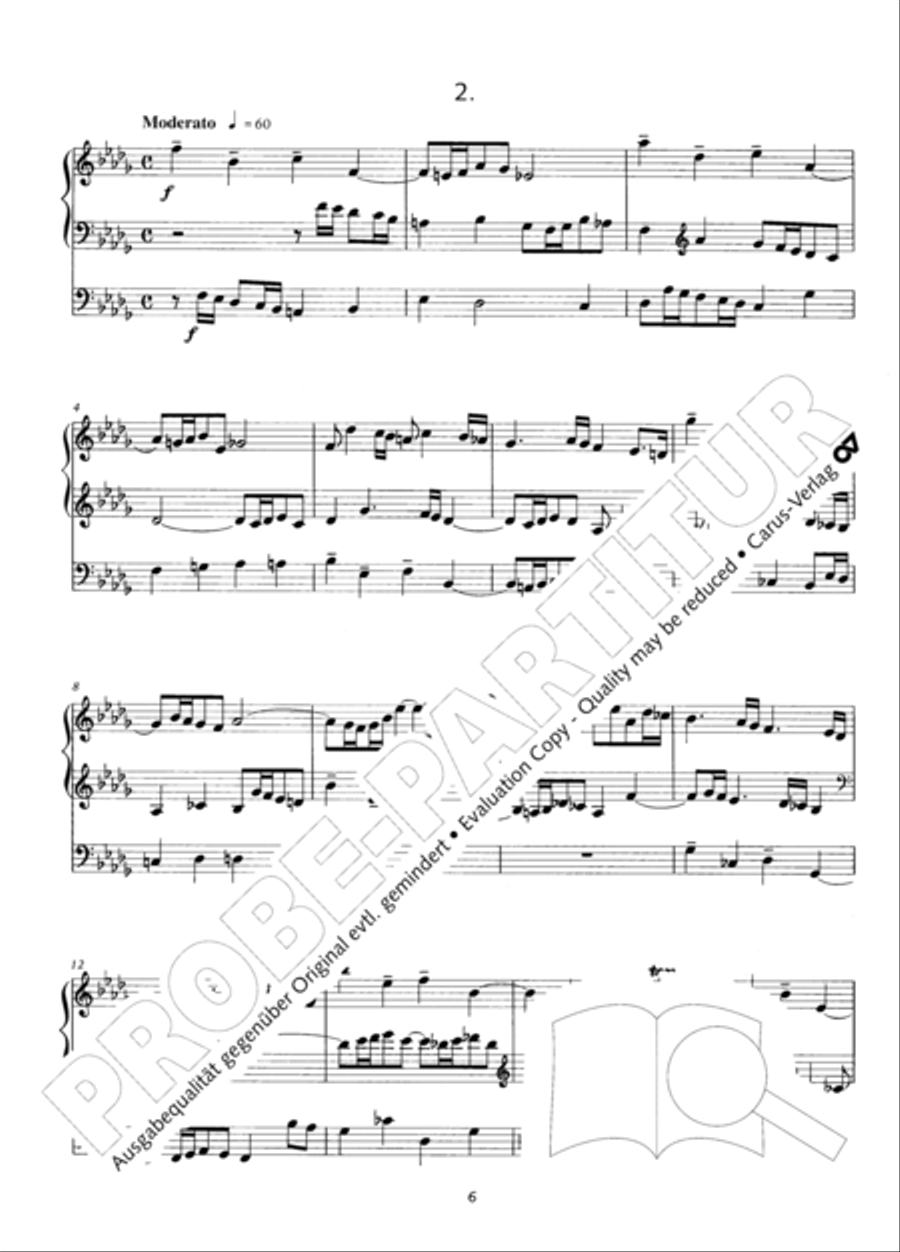 Zwolf Trios fur die Orgel Organ Solo scores gallery preview page 7