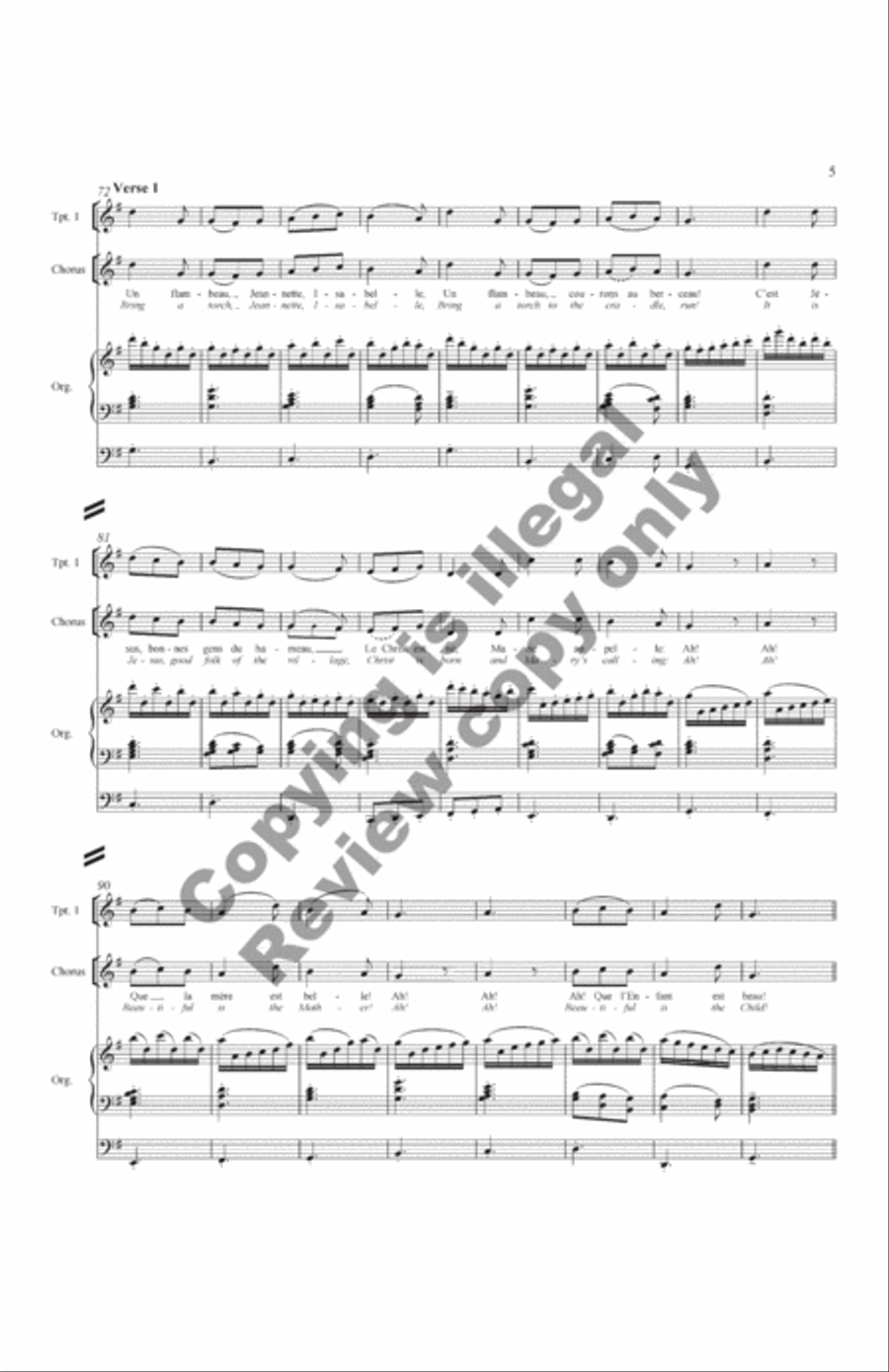 The Snow Lay On the Ground!: Nine Festive Carol Settings (Complete Compilation Full Score) Choir scores gallery preview page 10
