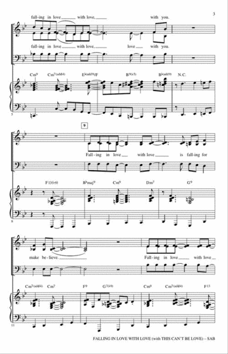 <br>Sheet music extract