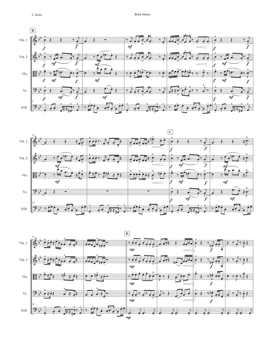 Brick House String Orchestra scores gallery preview page 2