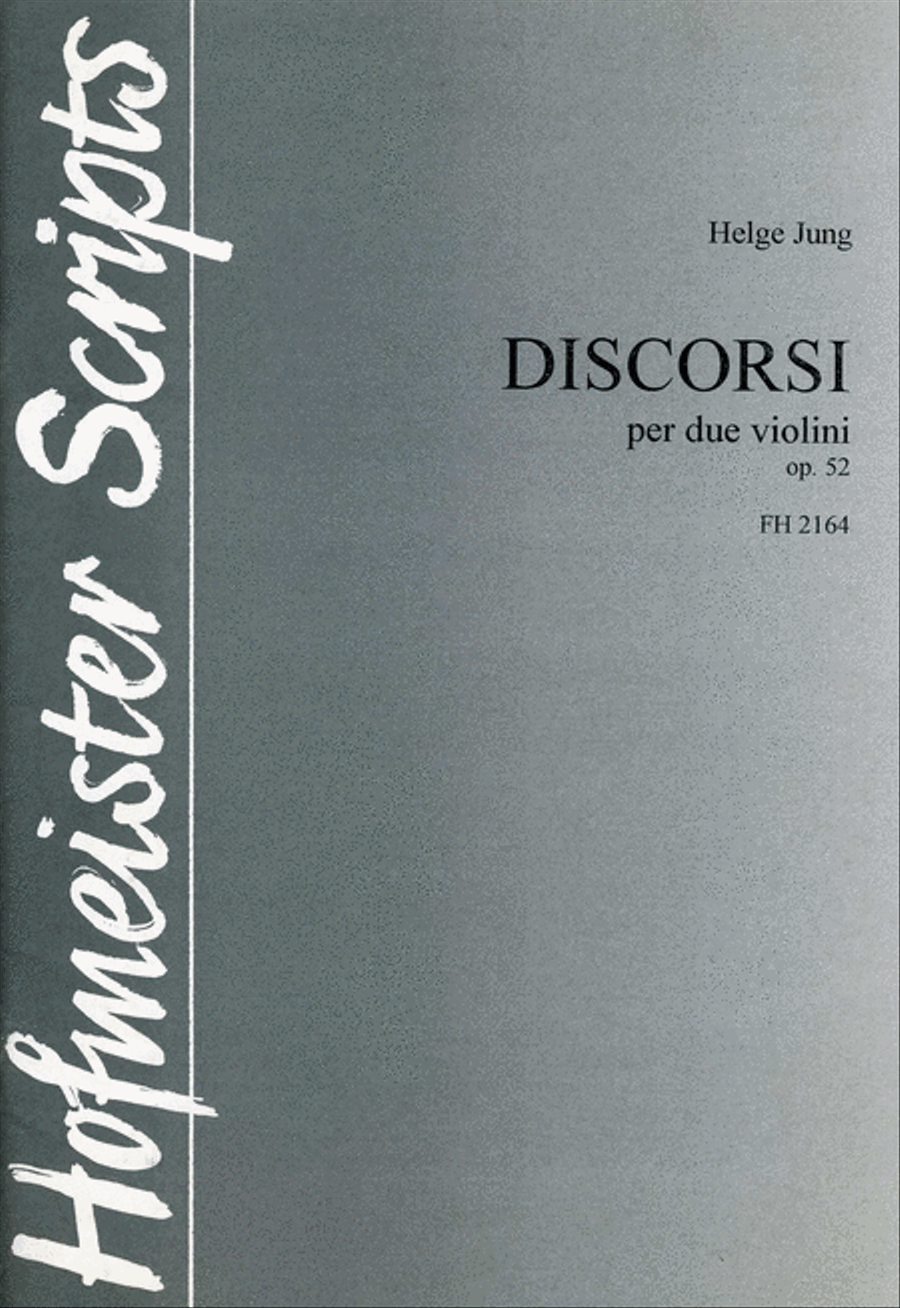 Discorsi, op. 52 Discorsi, op. 52 Violin scores gallery preview page 1