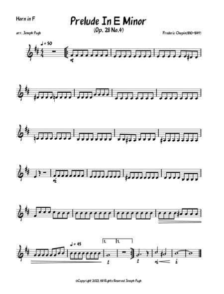 Prelude In E Minor For Brass image number null