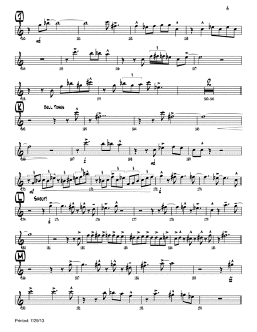 Green Onions Large Ensemble scores gallery preview page 4