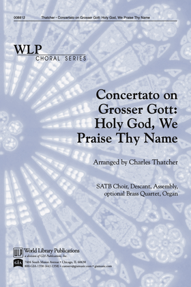 Book cover for Concertato on Grosser Gott: Holy God, We Praise Thy Name