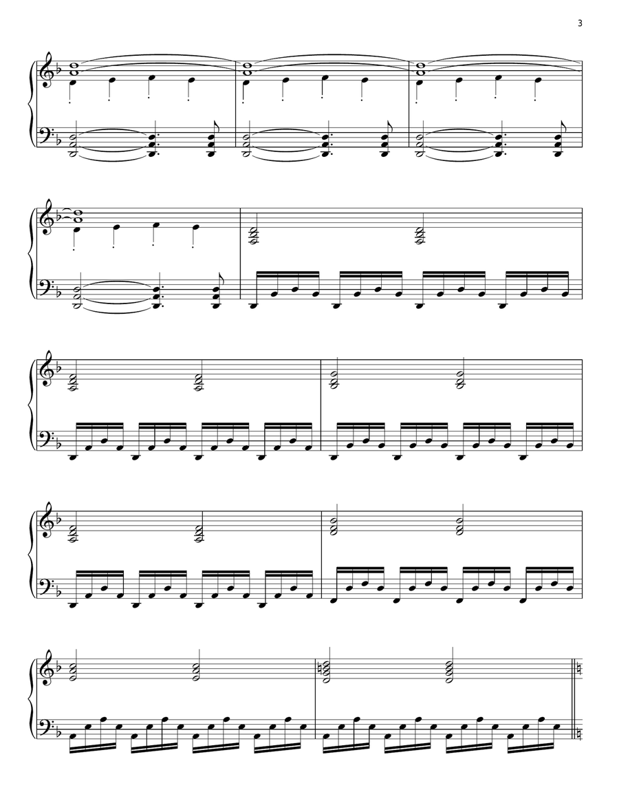 Twilight Overture Piano Solo scores gallery preview page 3