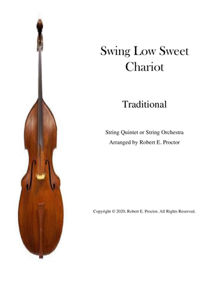 Swing Low Sweet Chariot for String Quintet or String Orchestra
