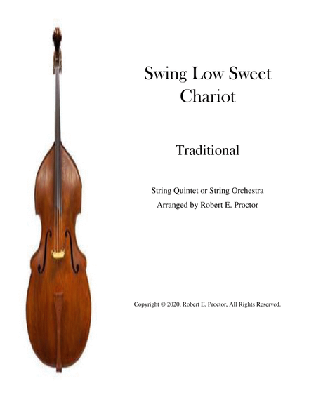 Swing Low Sweet Chariot for String Quintet or String Orchestra image number null