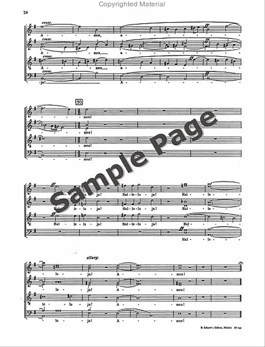 Vom Wesen Und Vergehen Op. 45 4-Part scores gallery preview page 25