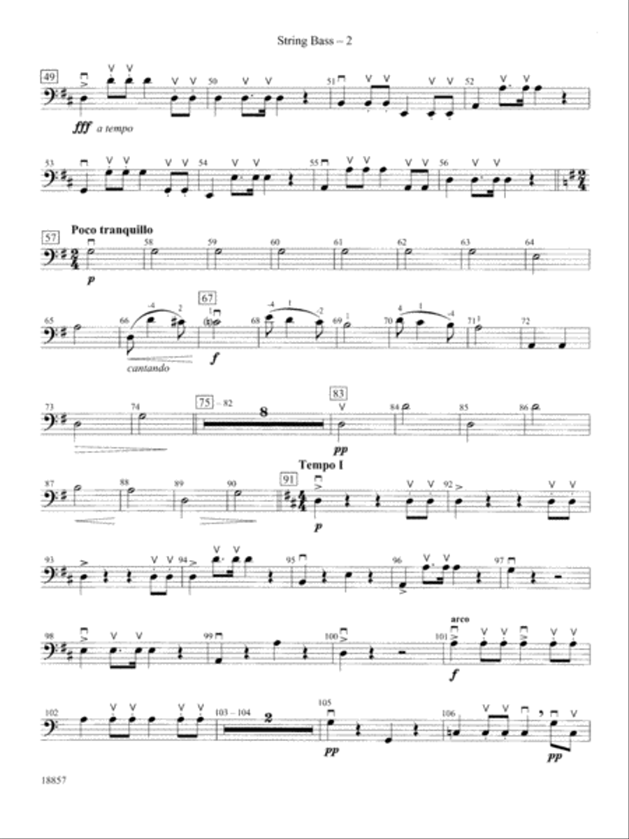 Wedding Day at Troldhaugen: String Bass String Orchestra scores gallery preview page 2