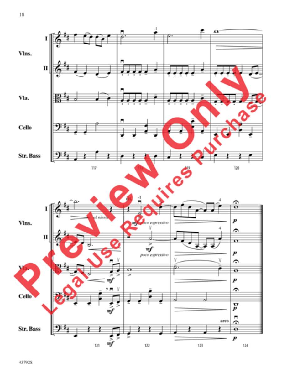 I Don't Want to Miss a Thing String Orchestra scores gallery preview page 37
