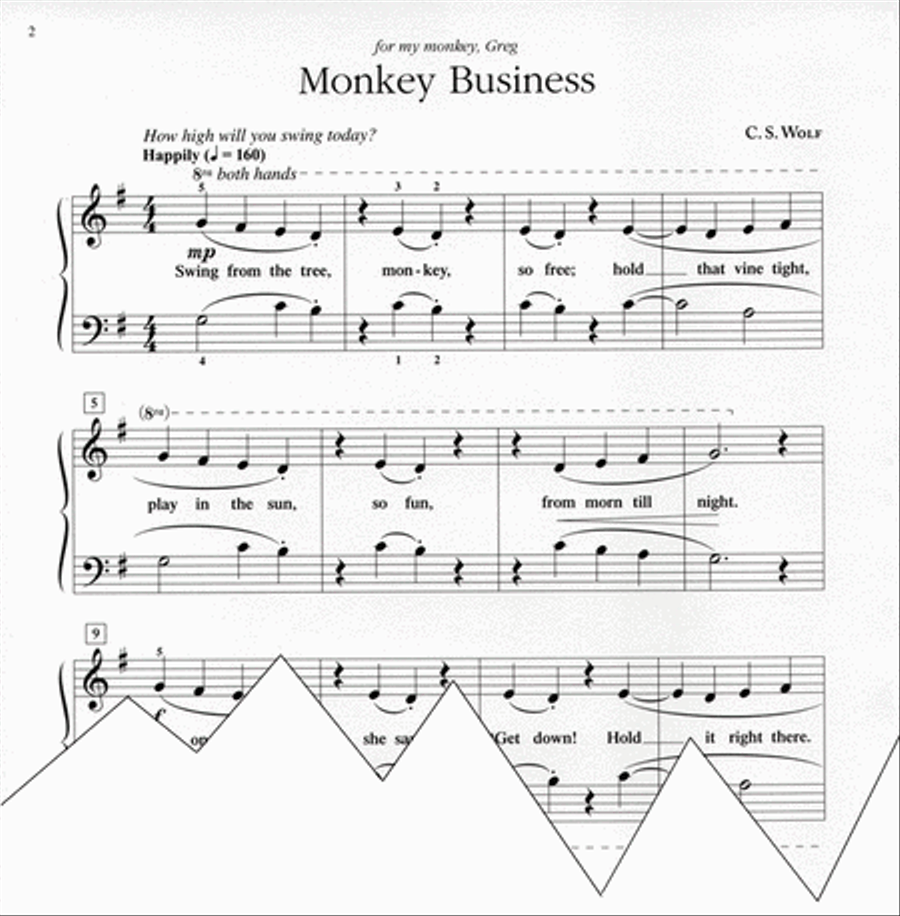 Monkey Business Easy Piano scores gallery preview page 3
