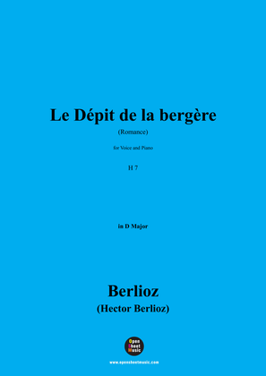 Berlioz-Le Dépit de la bergère(Romance),H 7,in D Major