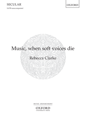 Book cover for Music, when soft voices die