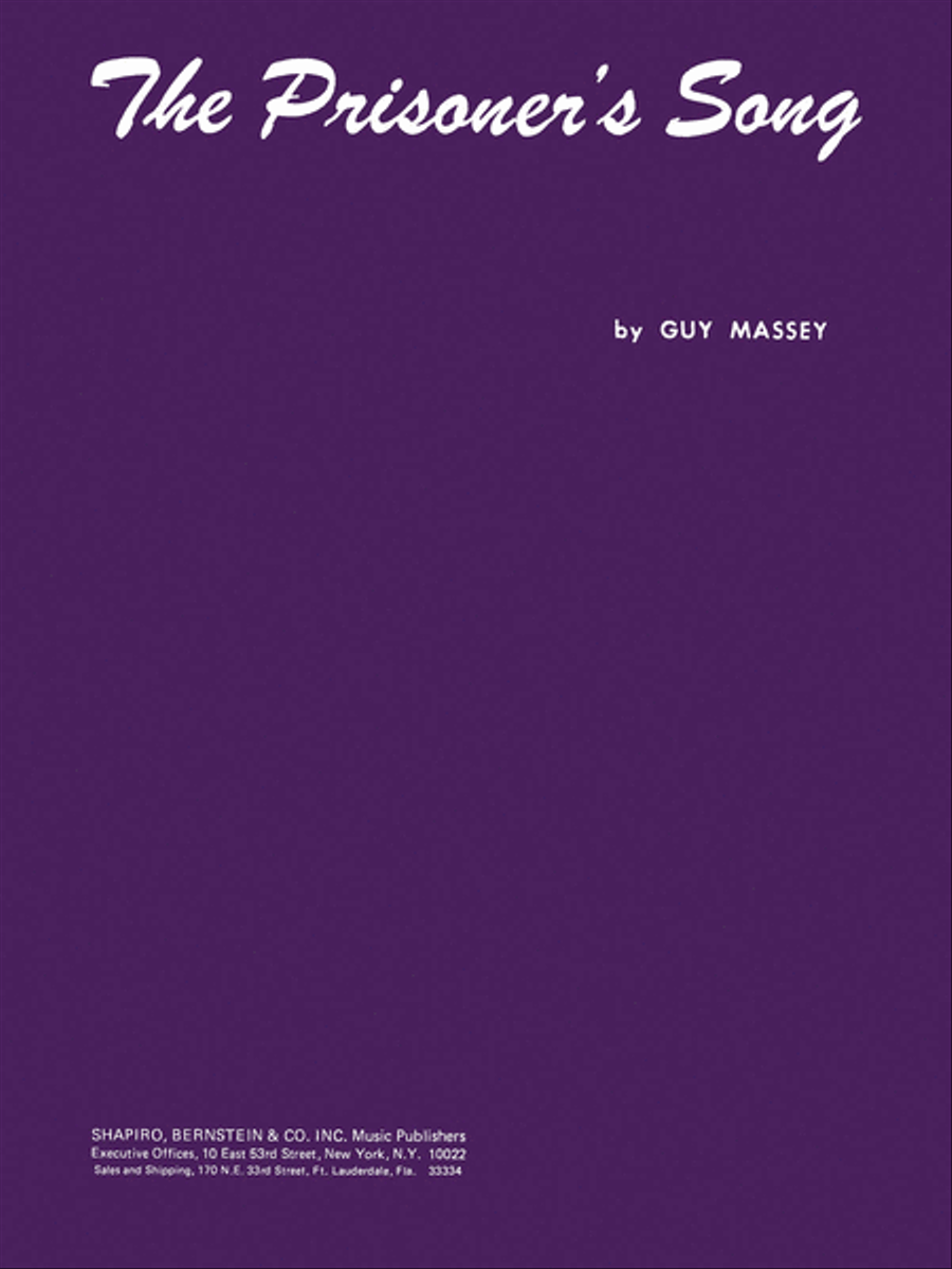 The Prisoner's Song The Prisoner's Song Piano, Vocal, Guitar scores gallery preview page 1