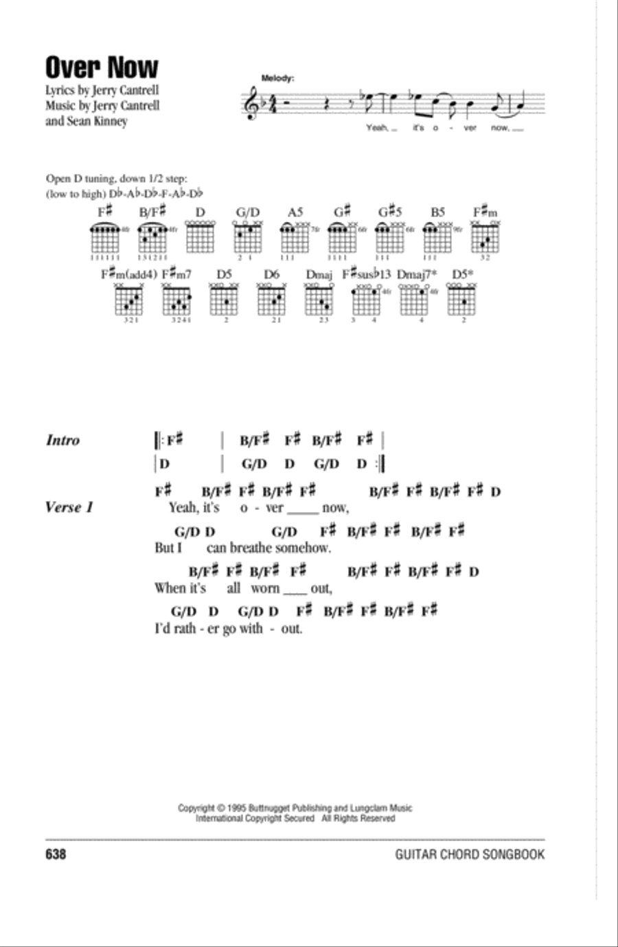 Over Now Acoustic Guitar scores gallery preview page 1