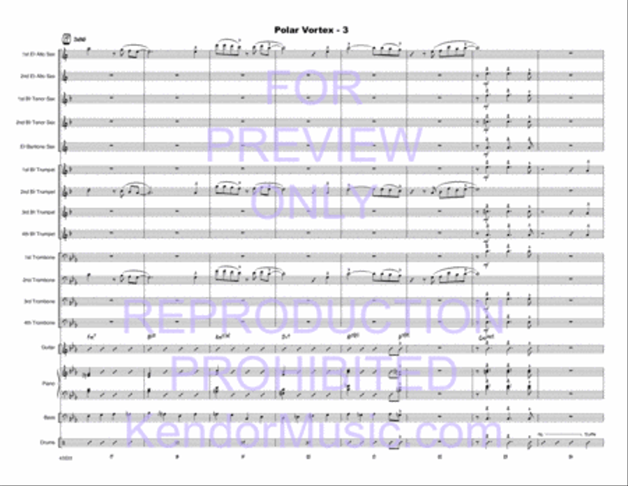 Polar Vortex Jazz Ensemble scores gallery preview page 4