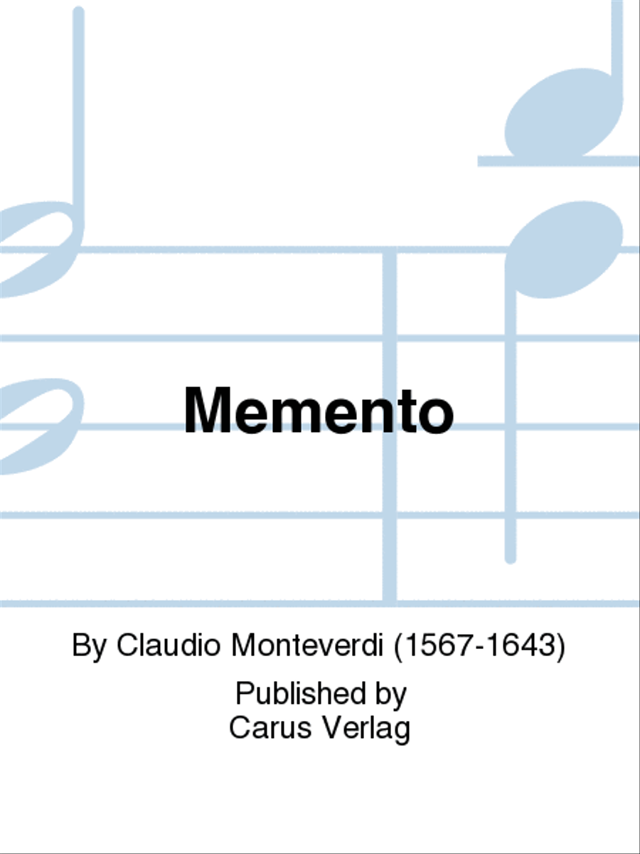 Memento 4-Part scores gallery preview page 1