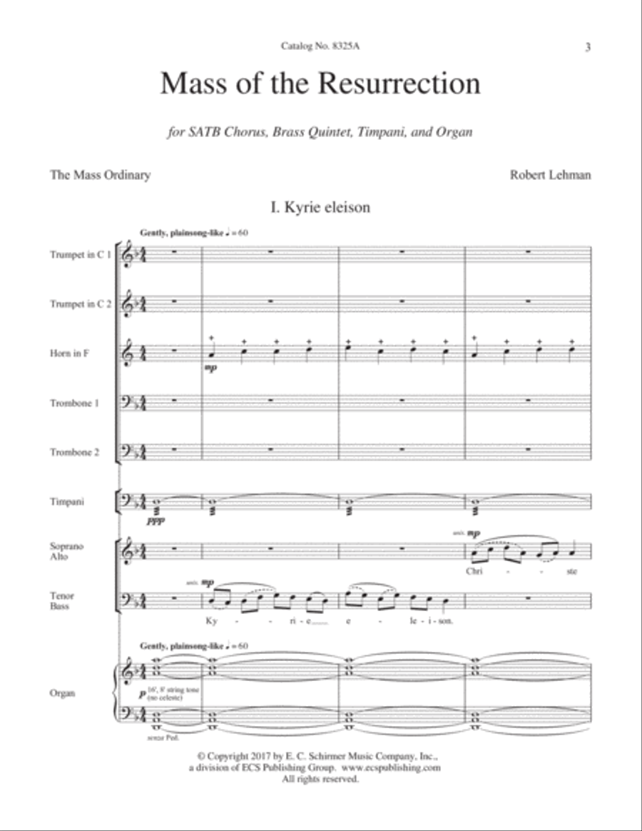 Mass of the Resurrection Mass of the Resurrection Choir scores gallery preview page 2