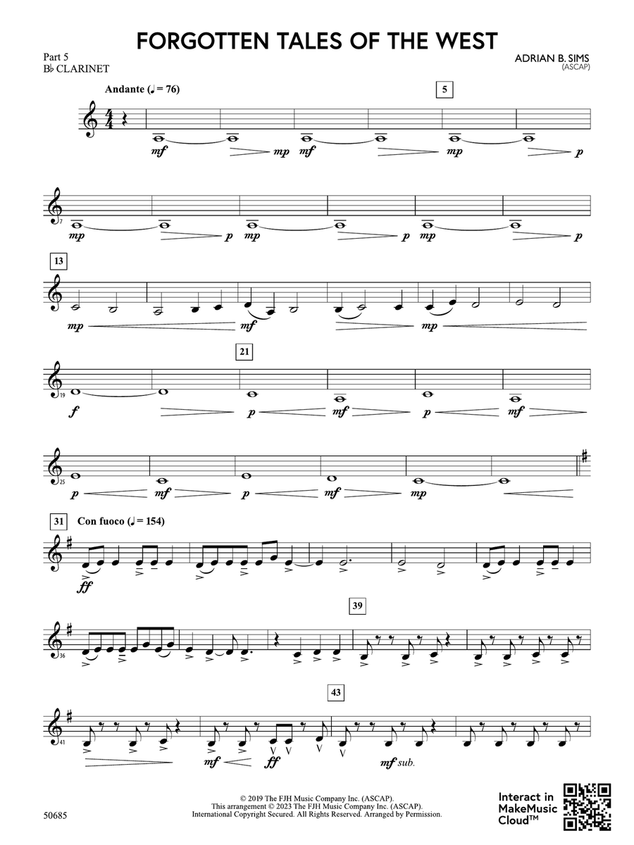 Forgotten Tales of the West: Part 5 - B-flat Clarinet