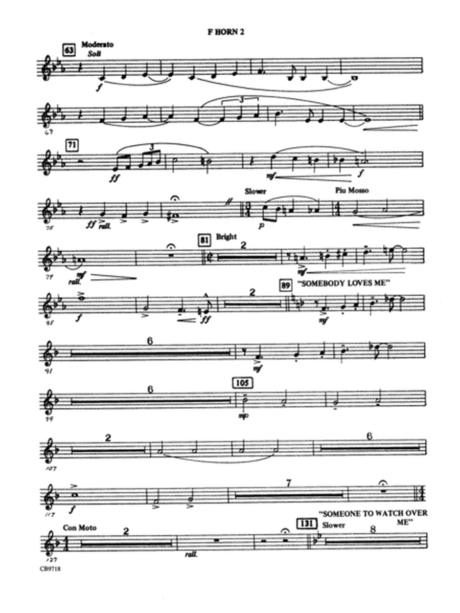 Gershwin! (Medley): 2nd F Horn