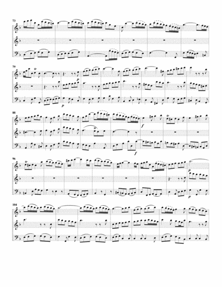 Aria: Gelobet sei der Herr from Cantata BWV 129 (arrangement for 3 recorders)