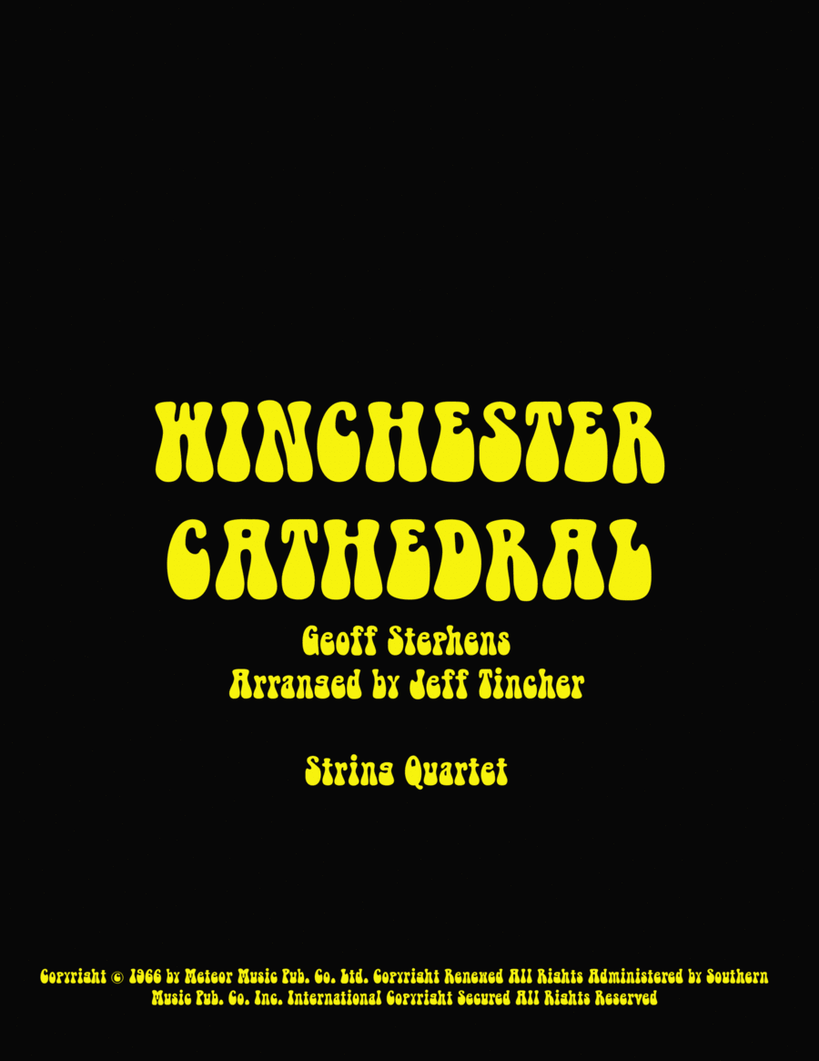 Winchester Cathedral String Quartet scores gallery preview page 1