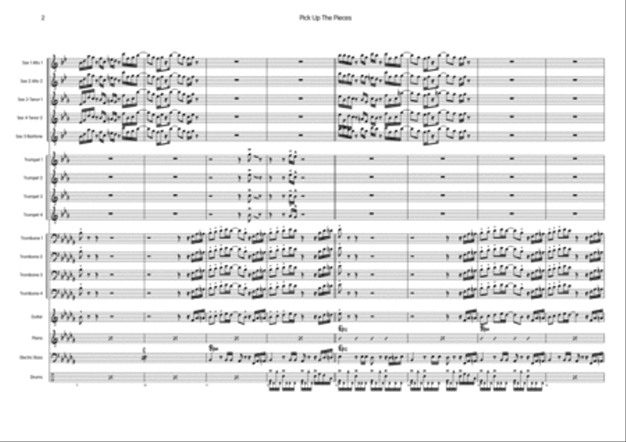 Pick Up The Pieces Pick Up The Pieces Big Band scores gallery preview page 3