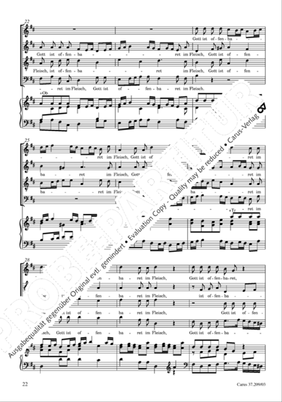 For us a child is born (Uns ist ein Kind geboren) STB scores gallery preview page 23