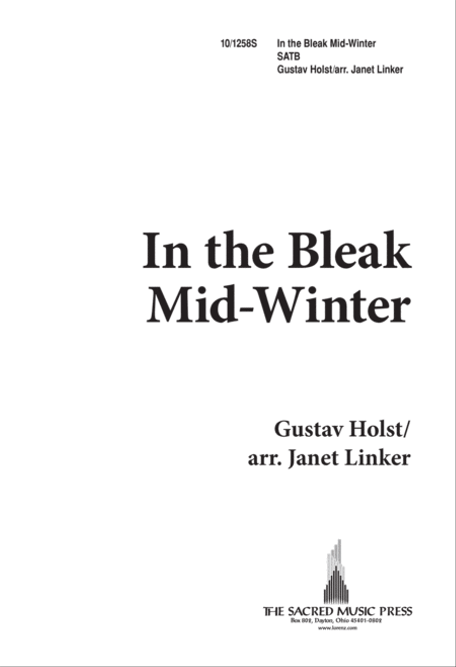 In the Bleak Midwinter 4-Part scores gallery preview page 1