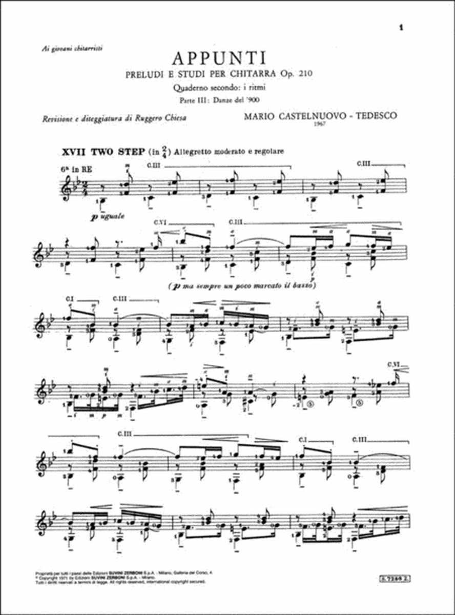 Appunti Op. 210 Vol. 2 Parte 3 Danze del Novecento