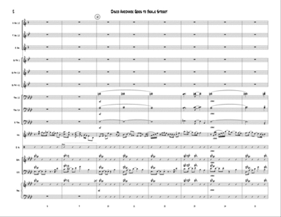 Disco Aardvark Goes to Beale Street Jazz Ensemble scores gallery preview page 5