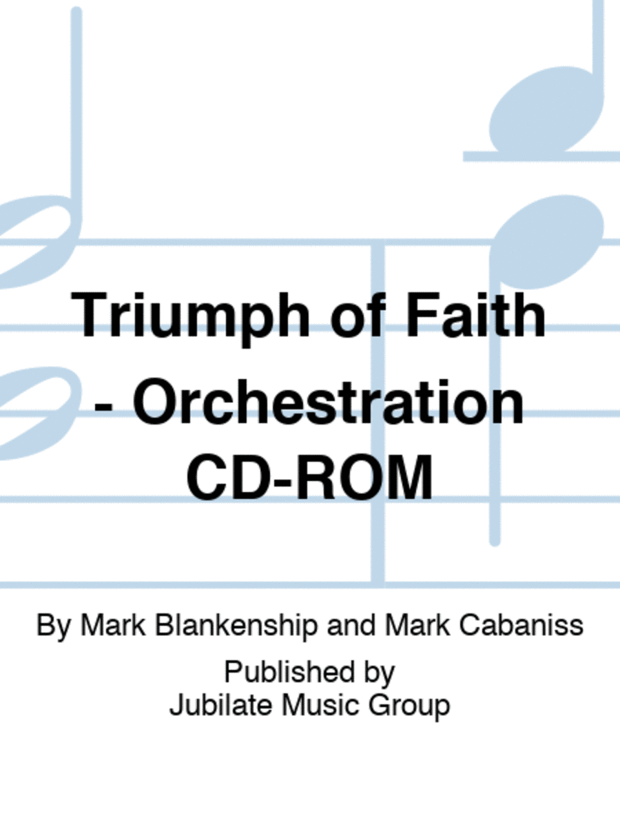 Triumph of Faith - Orchestration CD-ROM Set of Parts scores gallery preview page 1