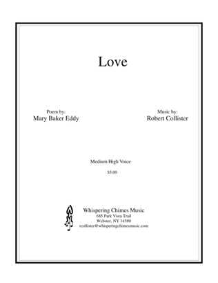 Book cover for Love medium high voice