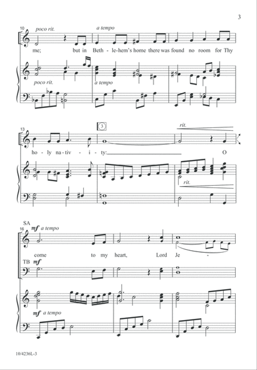 Come to My Heart 4-Part scores gallery preview page 3