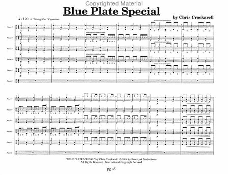 Noveltysicles - 8 Novelty Ensembles for 6 Young Percussionists Percussion Ensemble scores gallery preview page 13