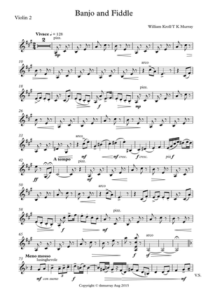 Kroll Murray Banjo & Fiddle New 2nd Violin Part